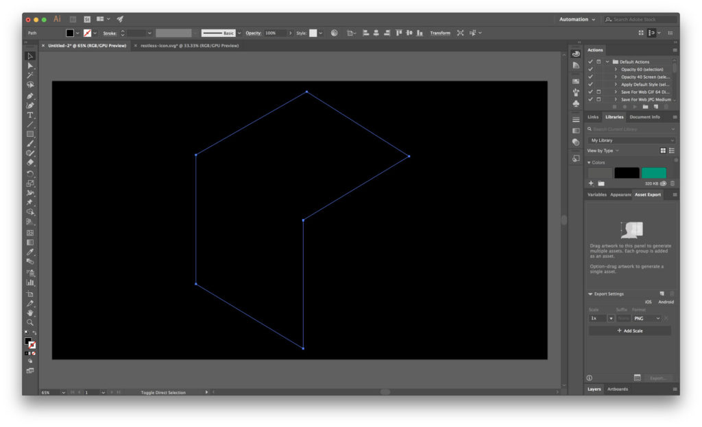 Simple Projection Mapping - Shape on Black Box